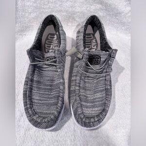 Hey Dude Men’s Wally Stretch Mix Slip-On Shoes/Loafers Granite Size 10